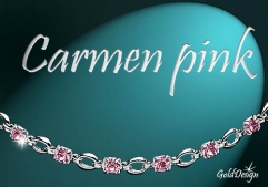 Carmen pink - náramek stříbřený